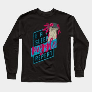 Eat. Sleep. WIGGLE. Repeat. - Vintage Long Sleeve T-Shirt